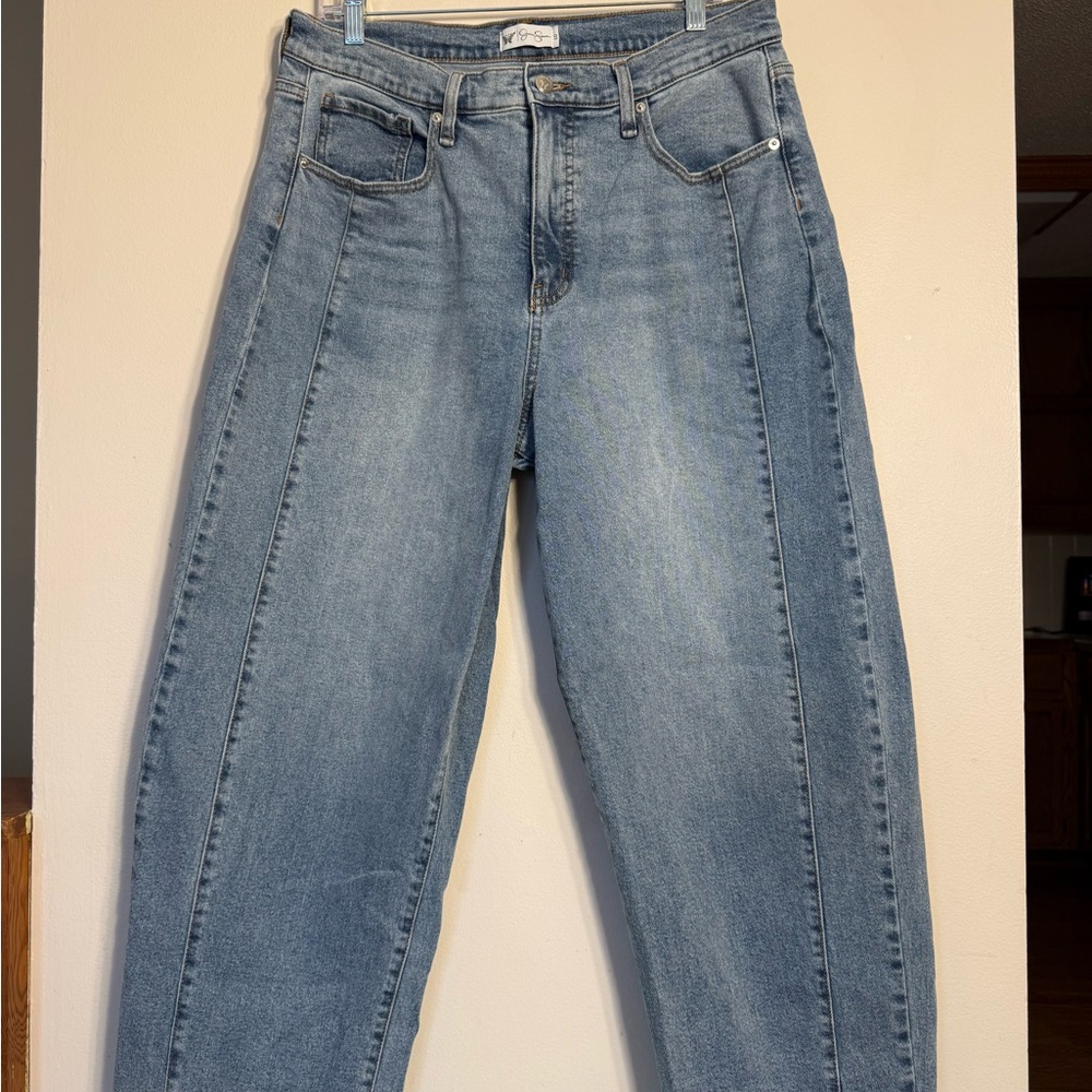 Jessica Simpson Light Blue Barrel Leg Jeans